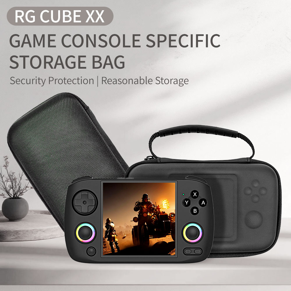 Gaming Console Cube - RG CubeXXコンソール用、ポータブル保護ポーチ、メモリーカード、ヘッドホンケース、ゲームアクセサリー、デジタルポーチ