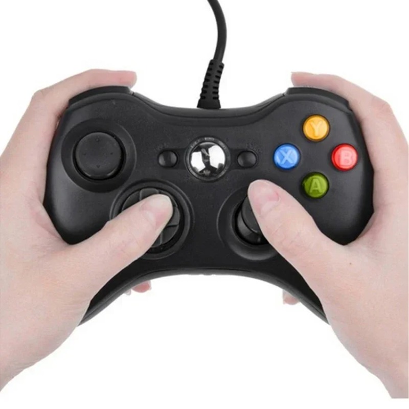 Gaming Console Xbox 360 - PS3用USBケーブル付き有線ゲームコントローラー,ビデオゲーム用コントローラー360