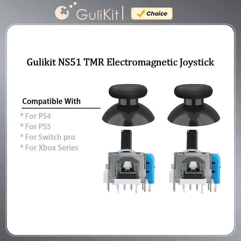 Gaming Console In Tv - GuliKit NS51 TMR ジョイスティック スティックキャップ付き、PS4 PS5/PS5