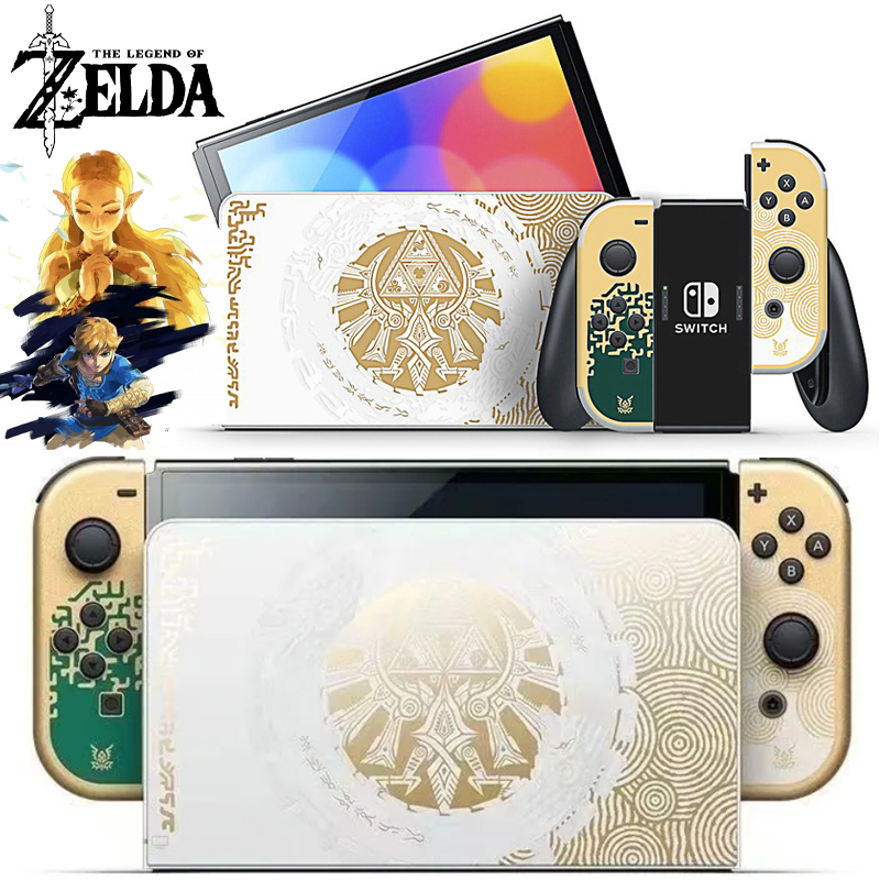 Gaming Console Zelda - ゼルダの王国の涙限定コンソールスキンステッカー Nintendo Switch OLED NS Joy-con