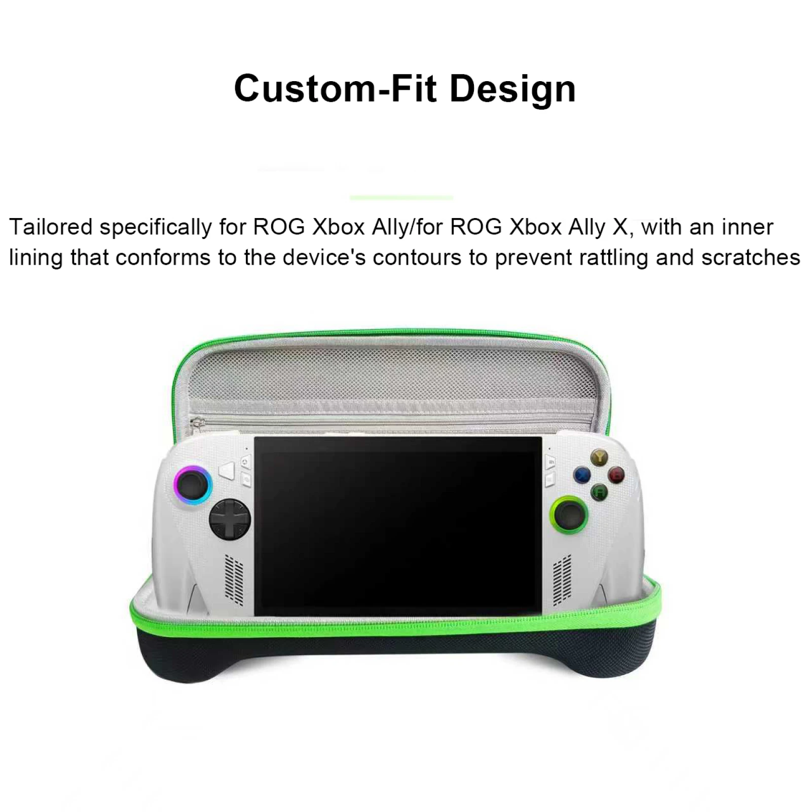 Gaming Console Organizer - ROG Xbox Ally/ROG Xbox AllyX ゲームコンソール用キャリングケース、トラベルストレージバッグ、ポータブルオーガナイザー、耐衝撃保護カバー