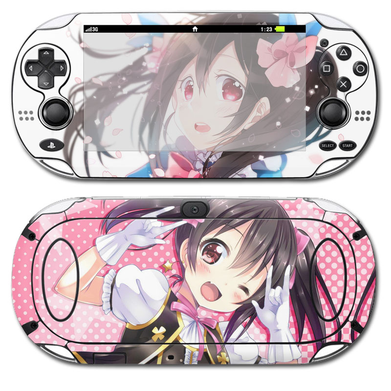 Gaming Console Psp - ゲームコンソール用ビニールステッカーpsp,vita1000,スタイリッシュなデザイン,かわいい漫画スタイル,カスタム