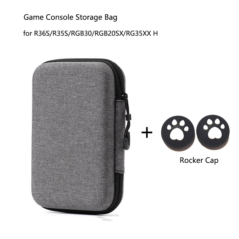 Gaming Console Organizer - ゲームコンソール収納袋 R36S/R35S/RGB30/RGB20SX/RG353M/RG35XX H ハードポータブル保護ケースオーガナイザーハンドヘルドバッグ
