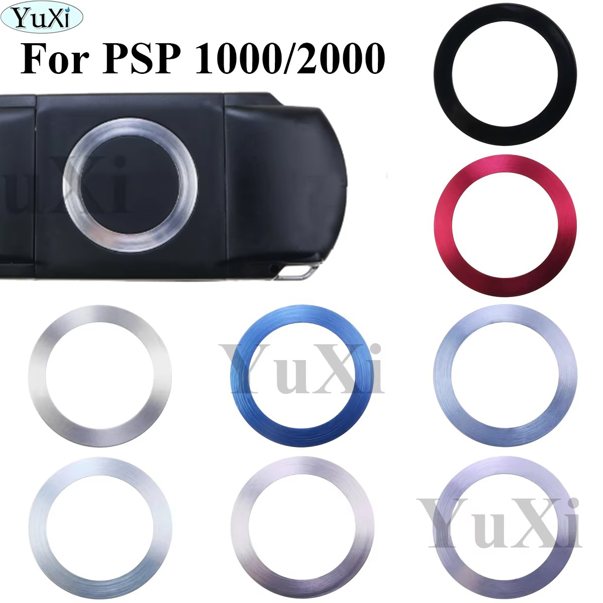 Gaming Console Psp - 1PC PSP 2000 1000 用カラフルなスチールリング交換用 PSP1000