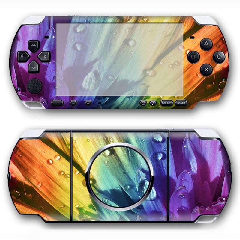 Psp 3000用ビニールステッカー,スタイリッシュなデザイ - Gaming Console Psp のレビューと価格