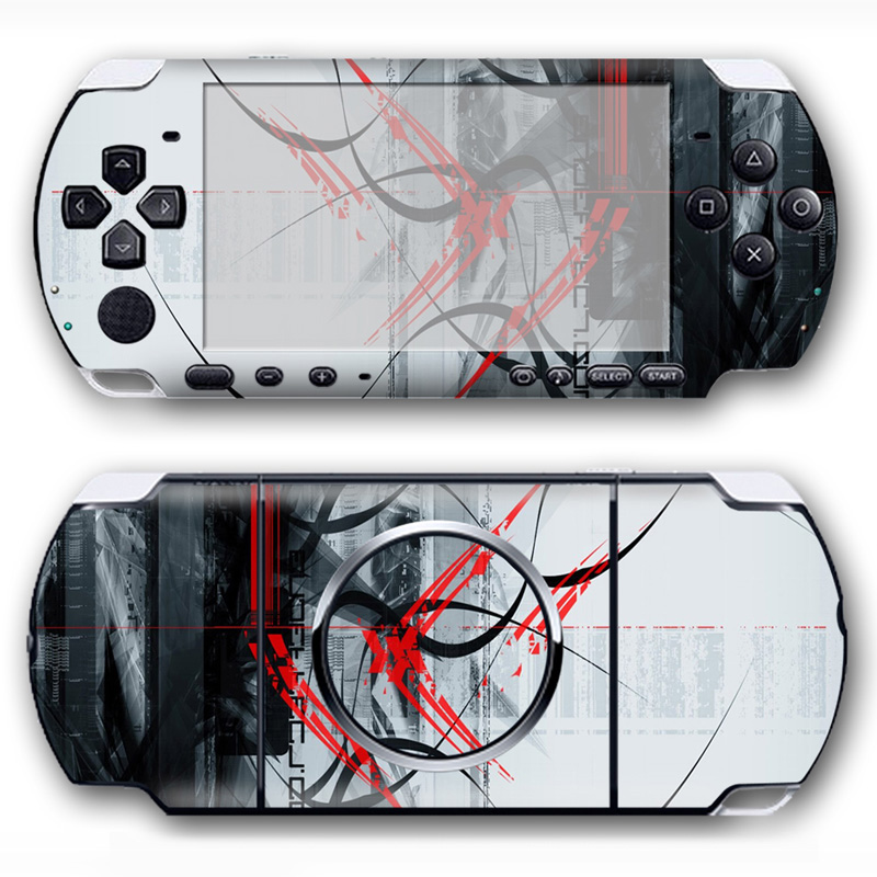 Psp 3000用ビニールステッカー,スタイリッシュなデザイ - Gaming Console Psp のレビューと価格