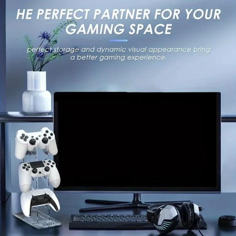 ゲームパッドスタンド 3段ヘッドセットハンガー ゲームディス - Gaming Console Organizer のレビューと価格