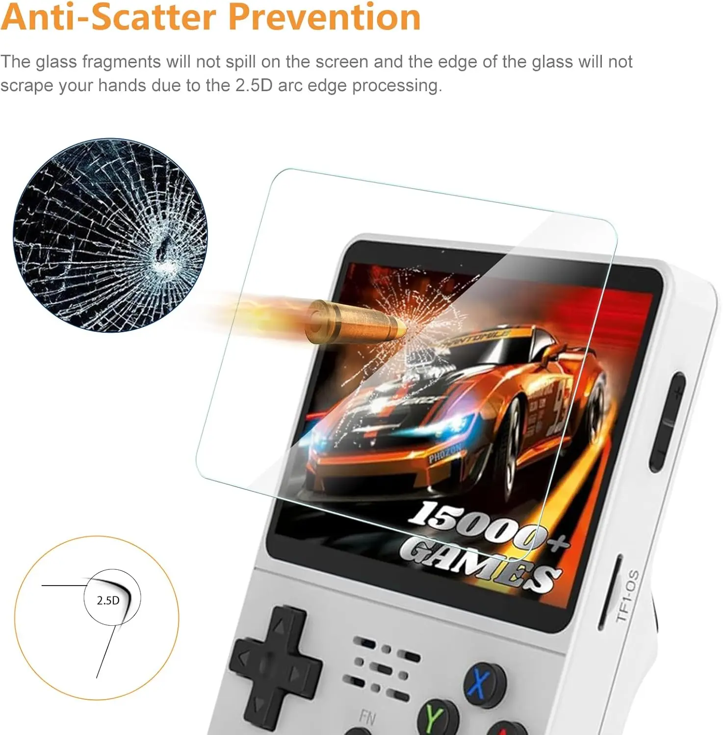 R36Sゲーム機用4 in 1ケース+ガラス、トラベルキャリ - Gaming Console R36S のレビューと価格