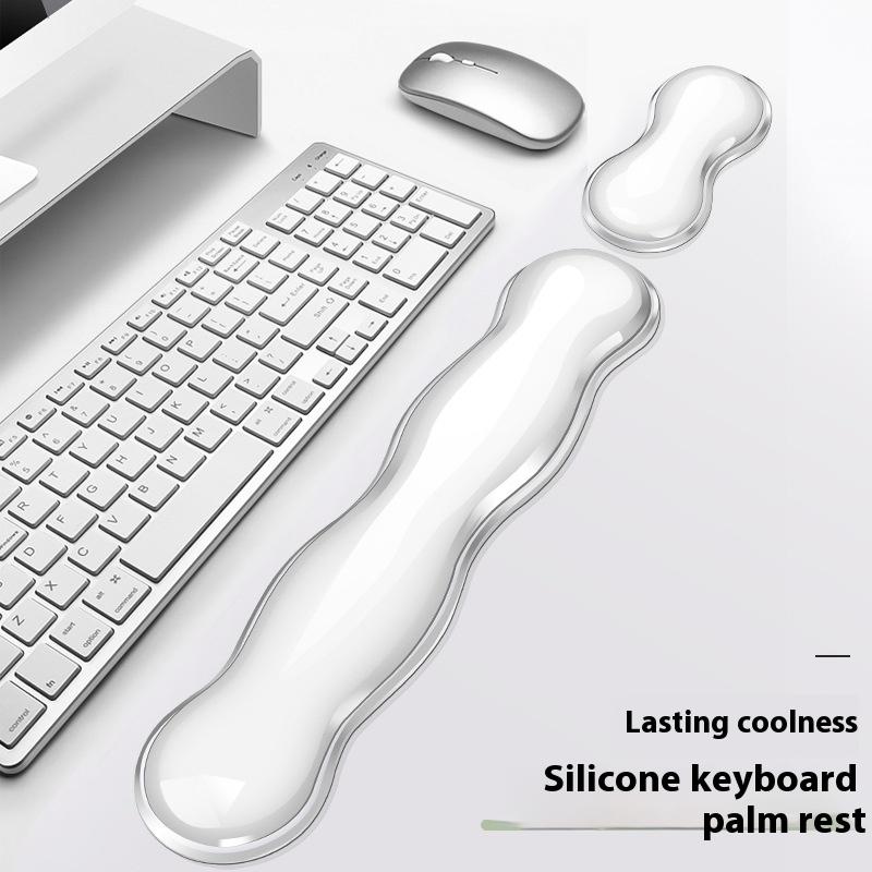 滑り止めシリコンマウスパッド リストレスト付き 透明キーボー - Gaming Console With Keyboard のレビューと価格