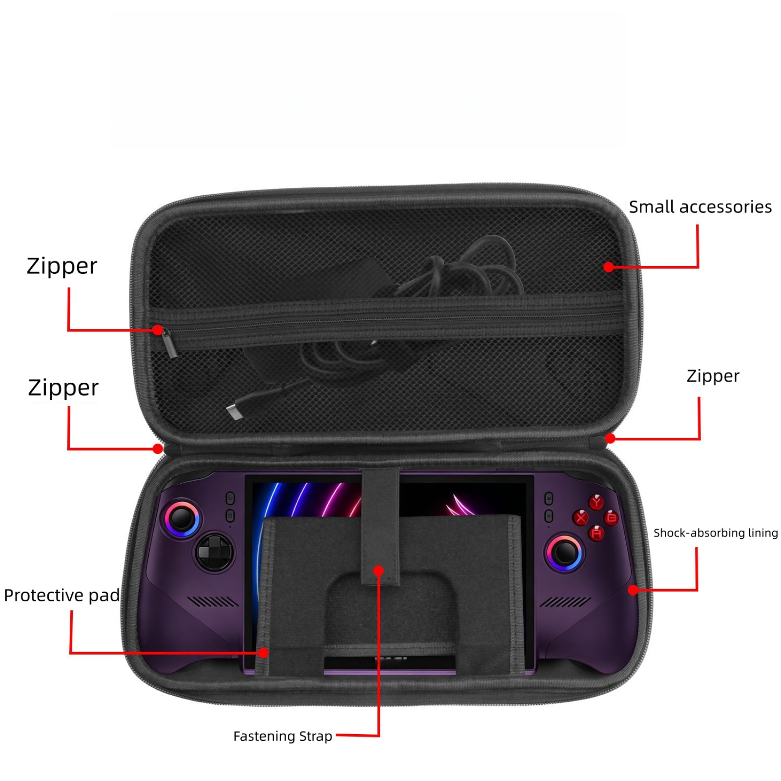 MSI Claw 8 EX AI+ 用キャリングケース、ポー - Gaming Console Organizer のレビューと価格