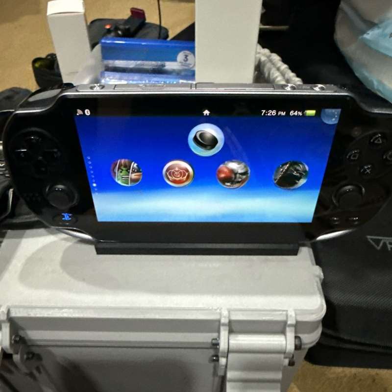 ポータブルゲームコンソールスタンドハンドヘルドデバイスディス - Gaming Console Organizer のレビューと価格