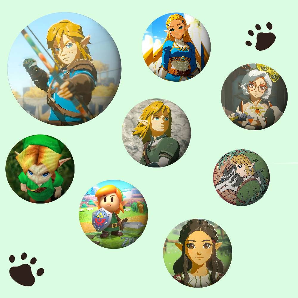 ゲームT-ゼルダの伝説-Sバッジブリキ製ソフトボタンピンブロ - Gaming Console Zelda のレビューと価格