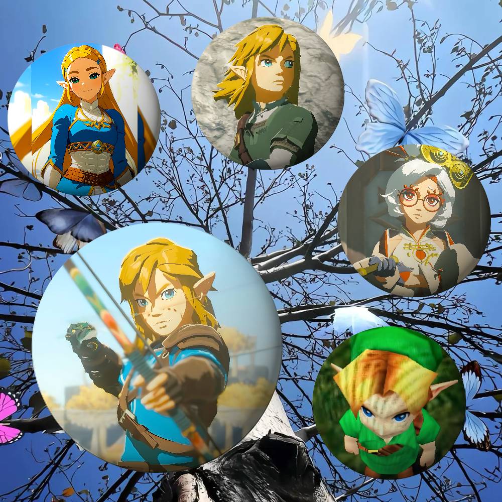 ゲームT-ゼルダの伝説-Sバッジブリキ製ソフトボタンピンブロ - Gaming Console Zelda のレビューと価格