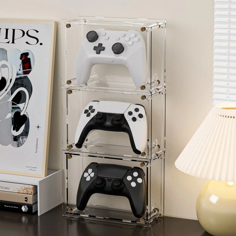 アクリル製ゲーミングアクセサリーオーガナイザーボックス、ユニ - Gaming Console Organizer のレビューと価格
