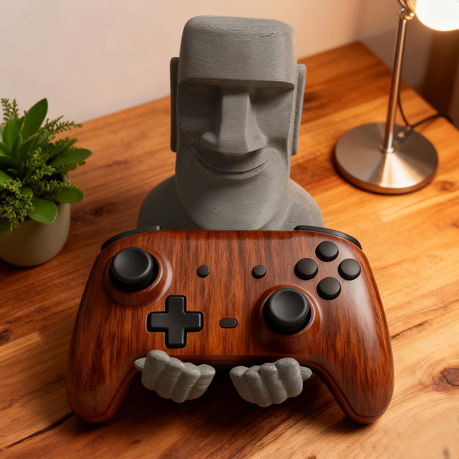 ストーンマン彫刻コントローラーホルダービデオゲームスタンド充 - Gaming Console Organizer のレビューと価格