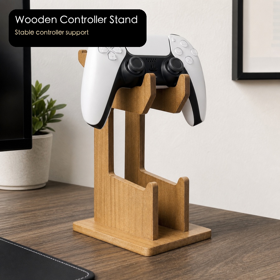 木製ゲームコントローラー展示棚 デュアルデスクトップゲーミン - Gaming Console Organizer のレビューと価格